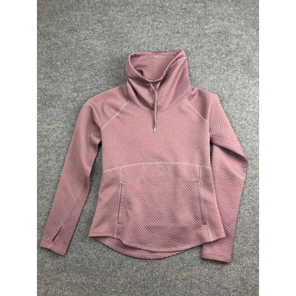 Marmot Pullover Womens Small Pink‎ 1/4 Zip Cowl Neck Long Sleeve Athletic Top